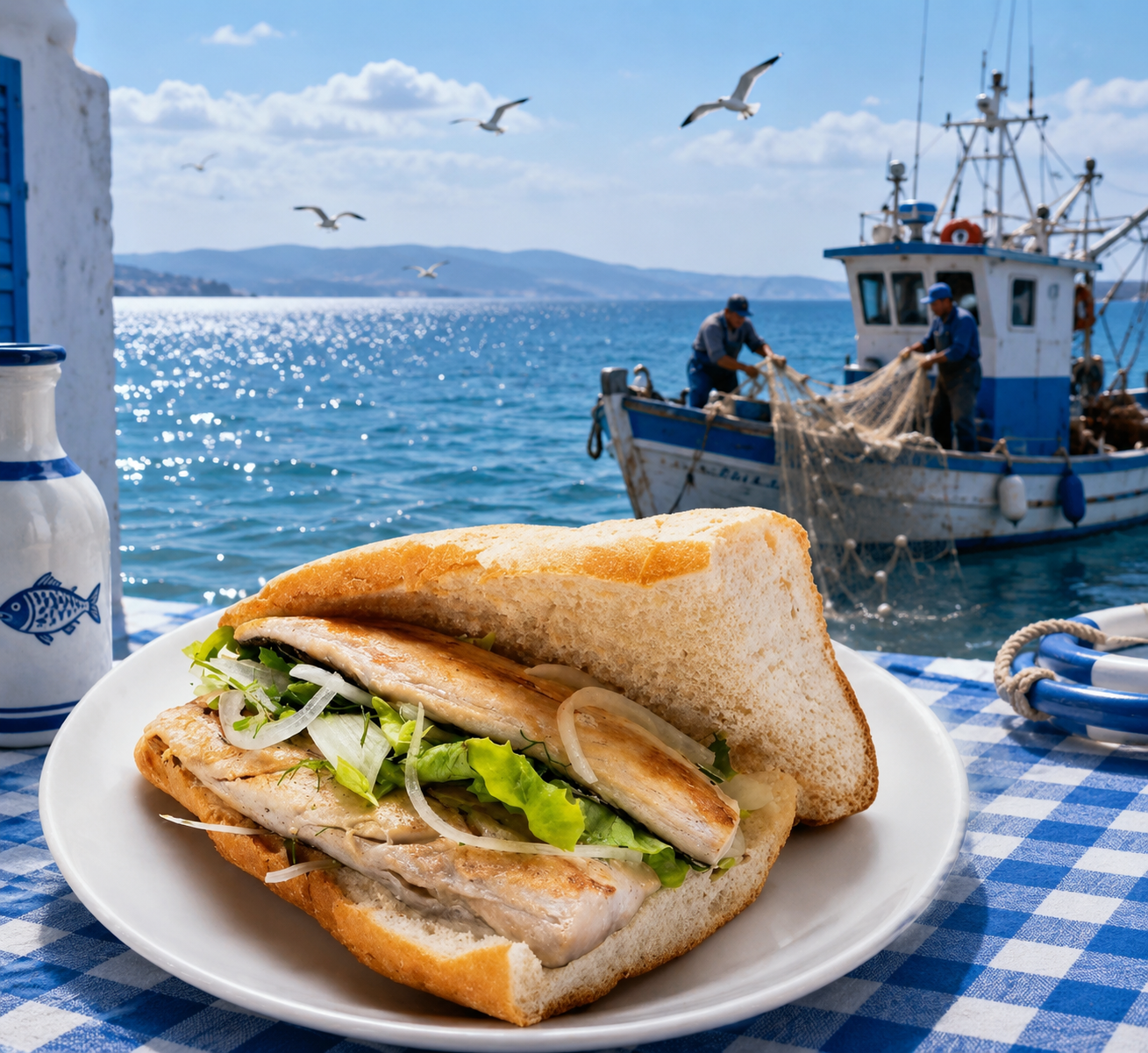 Izgara Uskumru Ekmek